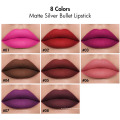 8 Farben feuchtigkeitsspendendes Etikett mattes Lippenstock Lippenstift